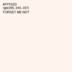 #FFF3ED - Forget Me Not Color Image